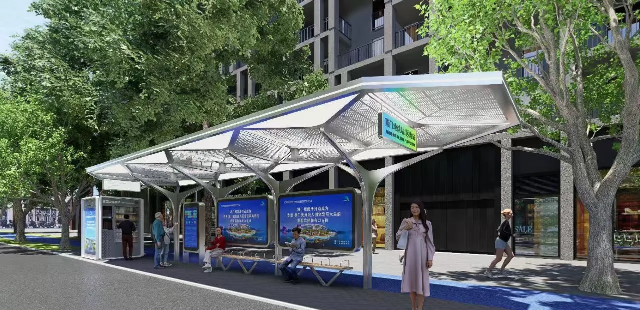 Nansha bus shelter design rendering